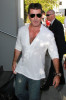 Simon Cowell arrives at the Larry King show for promoting the Idol Gives Back Foundation on April 19th 2010 in Hollywood 1