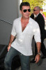 Simon Cowell arrives at the Larry King show for promoting the Idol Gives Back Foundation on April 19th 2010 in Hollywood 2