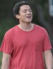 Wentworth Miller spotted wearing a red tshirt as he goes for a hike on April 15th 2010 in Los Angeles 1