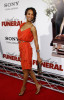 Zoe Saldana at the premiere of Death At A Funeral held on April 13th 2010 at the Arclight Cinerama Dome in Hollywood 6