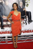 Zoe Saldana at the premiere of Death At A Funeral held on April 13th 2010 at the Arclight Cinerama Dome in Hollywood 2