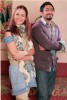 Tamer Hosni and Mena Shalabi picture during their new movie Noor Aini 1