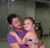 Lebanese student Rayan Eid backstage at the 12th prime of staracademy season seven which was held on Friday May 7th 2010 with a little cute fan