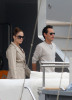 Jennifer Lopez and Marc Anthony seen together on May 13th 2010 as they head to Roberto Cavallis yacht 3