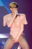 Rihanna picture on May 18th 2010 while performing on stage at Glasgows SECC during her Last Girl on Earth tour 10