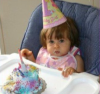 Recent pictures of Nancy Ajrams baby girl Mila during her celebration of her one year old birthday party in May 2010 at her house in Lebanon 2