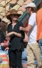 Brad Pitt and Angelina Jolie seen together on May 29th 2010 at a party with friends in Malibu California 2