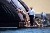 Cristiano Ronaldo spotted on May 20th 2010 with his girlfriend Irina on a yacht as they were swimming in the sea 2