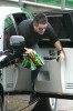 Simon Cowell spotted on June 1st 2010 as he arrives at the Britains Got Talent London studio 2