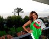 Amal Boshoshah May 2010 photo shoot wearing the flag