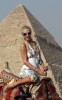 Paris Hilton photo on June 3rd 2010 from her visit to the Great Pyramid of Giza in Egypt 6