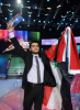 pictrure of the Star Academy 7 prime 16th finale while Nassif Zeitoun od Syria is announced as the winner 2