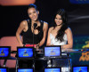 Jessica Alba and Vanessa Hudgens speak onstage at the 2010 MTV Movie Awards held at the Gibson Amphitheatre on June 6th 2010 at Universal Studios in California 3