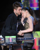 Robert Pattinson and Kristen Stewart on stage during the 2010 MTV Movie Awards held at the Gibson Amphitheatre on June 6th 2010 at Universal Studios in California 8