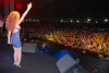 Lebanese singer Myriam Fares picture from her June 2010 concert in Cario Egypt 4