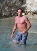 Simon Baker spotted on Jine 10th 2010 as he was swimming at the Saint Jean Cap Ferrat beach 7