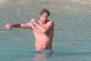 Simon Baker spotted on Jine 10th 2010 as he was swimming at the Saint Jean Cap Ferrat beach 6