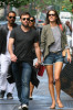 Alessandra Ambrosio seen with her boyfriend Jamie Mazur on June 9th 2010 as they have lunch with some friends at Bar Pitti and then shopping in Soho 1