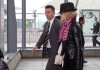 Madonna spotted on June 10th 2010 as she arrives into Heathrow airport 3