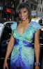 Taraji Henson spotted wearing a stylish blue gradient dress on June 10th 2010 as she leaves her Midtown hotel in New York 4