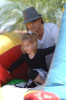 Larry Birkhead and daughter Dannielynn seen on June 13th 2010 as they were together at the Los Angeles Farmers Market 1