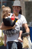 Larry Birkhead and daughter Dannielynn seen on June 13th 2010 as they were together at the Los Angeles Farmers Market 6