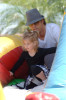 Larry Birkhead and daughter Dannielynn seen on June 13th 2010 as they were together at the Los Angeles Farmers Market 5