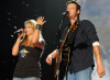 Blake Shelton and Miranda Lambert perform together during the 2010 CMA Music Festival on June 13th 2010 in Nashville Tennessee 2