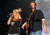 Blake Shelton and Miranda Lambert perform together during the 2010 CMA Music Festival on June 13th 2010 in Nashville Tennessee 6