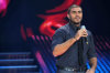 prime 9 of Star Academy on april 16th 2010 picture of Egyptian singer Khaled Selim singin on stage 3