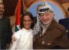 Lian Bazlamit picture when she was a child with Yasser Arafat