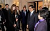 Carla Bruni seen on November 4th 2010 with French President Nicolas Sarkozy as they welcome the visit of Chinese President Hu Jintao 3