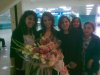 lamia jamal matar photo at the Tunisian airport as she reaches her country with fans and family members waiting for her 3