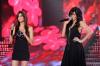 picture of Sofia Al Marikh as she performs on stage at the third prime of star academy with Karima Gait on April 15th 2011