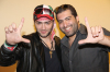 Photo of Mohammad Al Qaq after leaving star academy with the Radio host Mazen Diab