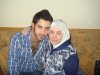 Hosam Taha photo with his mom when he reached syria back after he left star academy