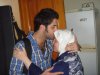 Hosam Taha photo with his mother when he reached syria back after he left star academy