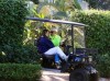 Thalia picture with husband Tommy Mottola and daughter Sabrina Sakaa in a Golf car  on April 5th 2010 in Miami Florida 4