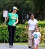 Thalia seen jogging with her daughter Sabrina Sakae in March 2010 at the West Palm Beach 4