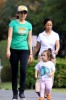 Thalia seen jogging with her daughter Sabrina Sakae in March 2010 at the West Palm Beach 7