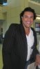 Osvaldo Rios in a black denim jacket