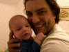 Osvaldo Rios personal photos with a baby 7