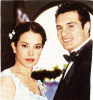 Coraima Torres picture with her husband Nicolas Montero at their wedding day 2