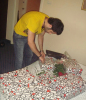 houssam taha prepairs a gift to send it to star academy and his friend Sara Farah from syria 2