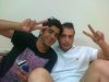 photo of the Kuwaiti student of star academy Abdul Salam after leaving star academy with his friend