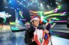 the  14th prime of staracademy on July 1st 2011 photo of Gilbert Simon holding the Lebanese Flag