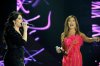 the last prime of star academy 8 on July 15th 2011 photo of Najwa Karam and Sara Farah singing together